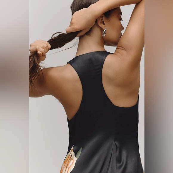 NWT! Floral By Anthropologie Sleeveless Linen Blend Maxi Dress -Size Small 🗝️ - Picture 4 of 4